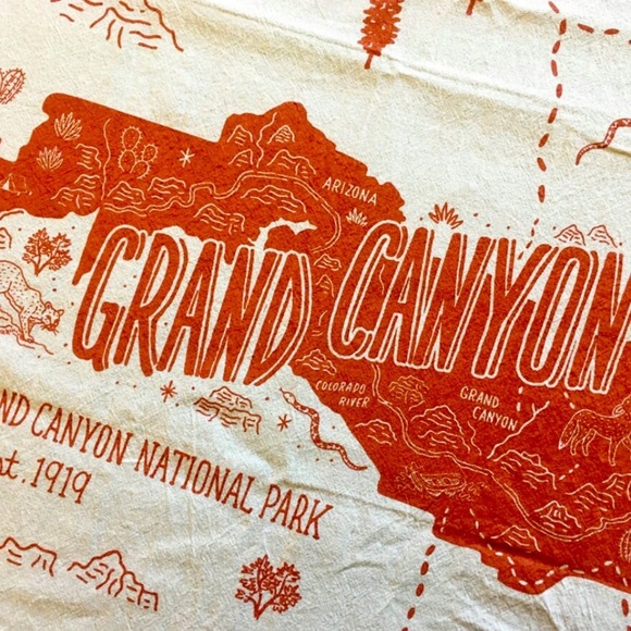 NOTEWORTHY PAPER & PRESS Grand Canyon Tea Towel NWT - Picture 1 of 3